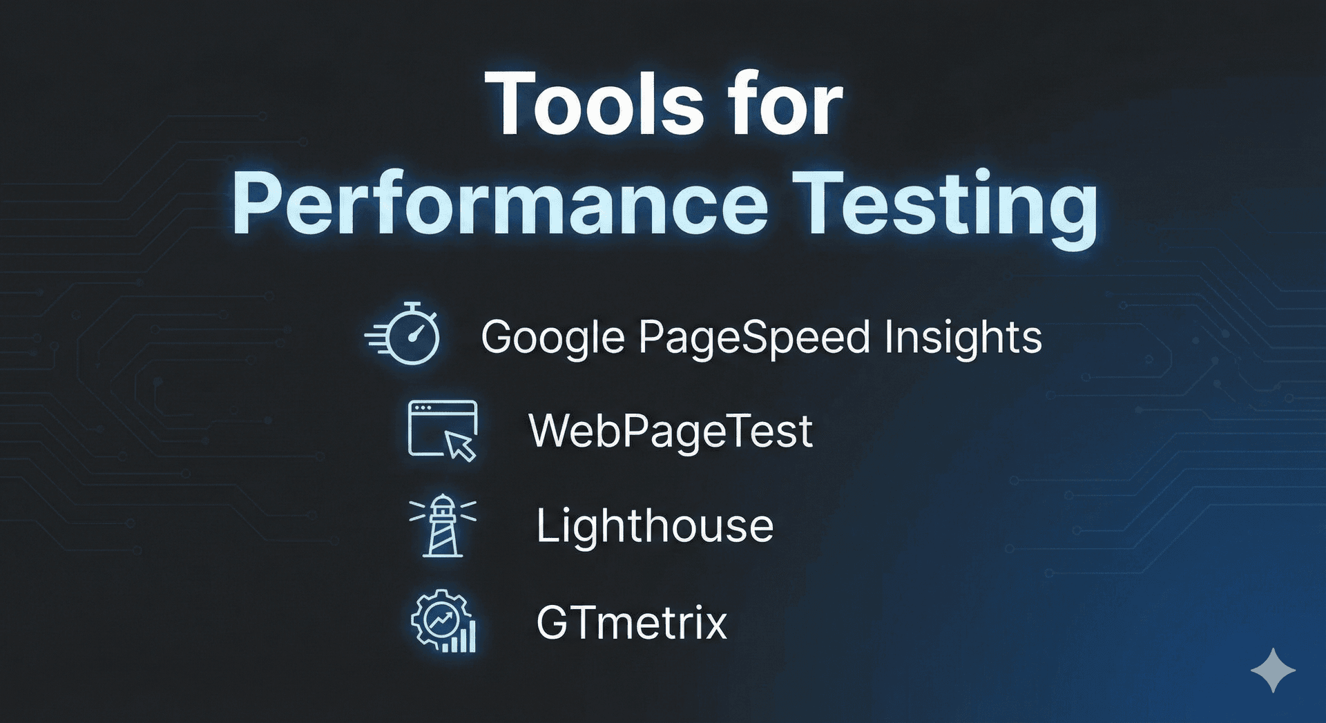 Performance testing tools